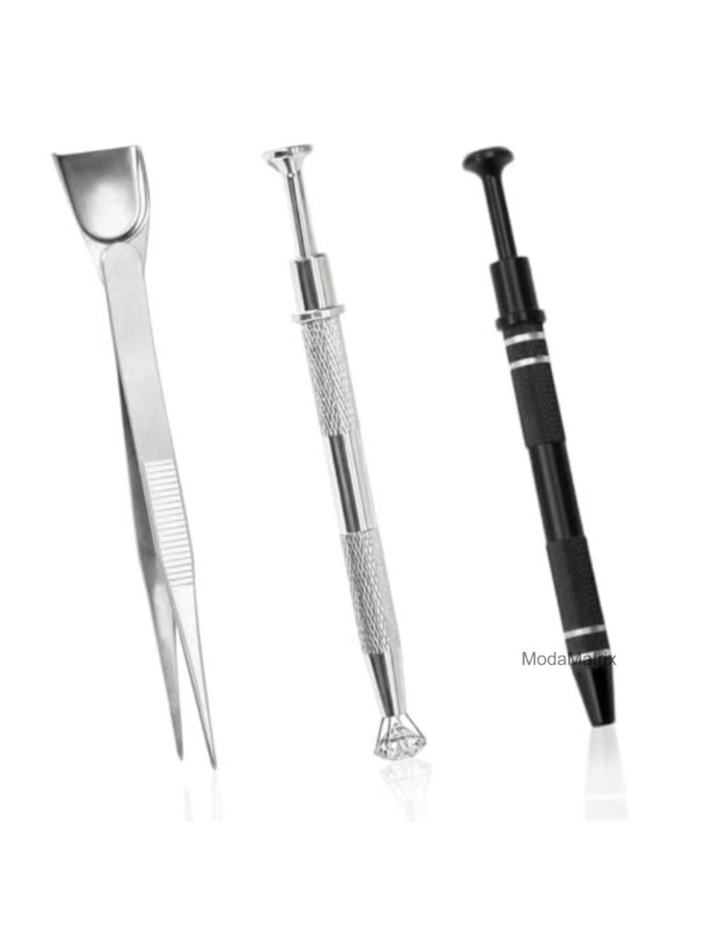 Precision Grabbing Tool Set Stainless Steel Tweezers 4-Claw Bead Pick Up